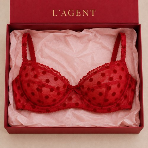 Red polka dot - bra, l’agent